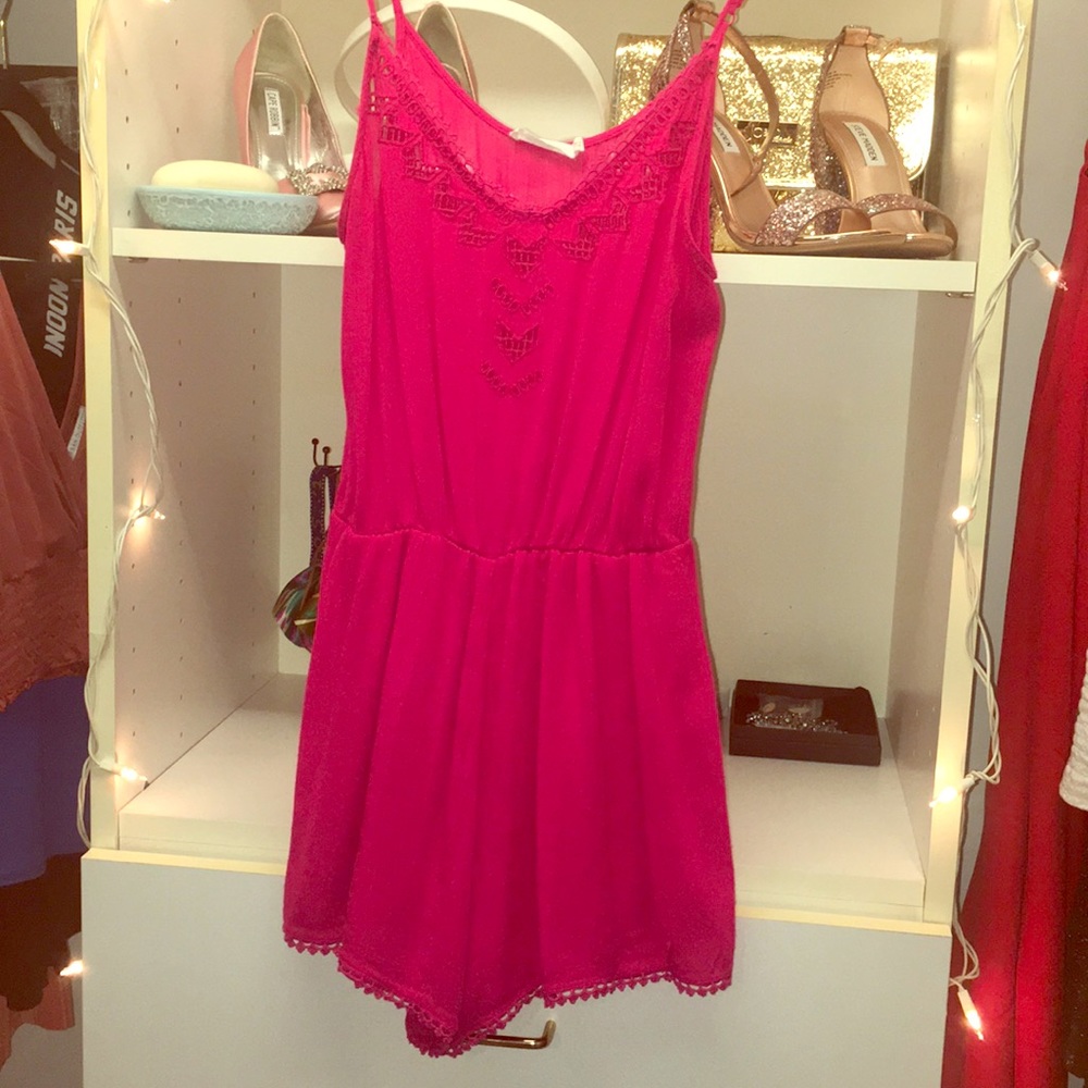 Pretty pink romper